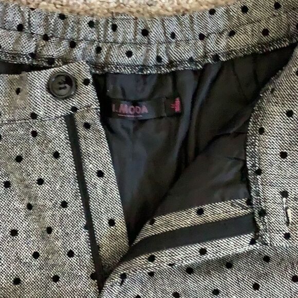 I.Moda Black Polka Dot Shorts - Picture 3 of 4